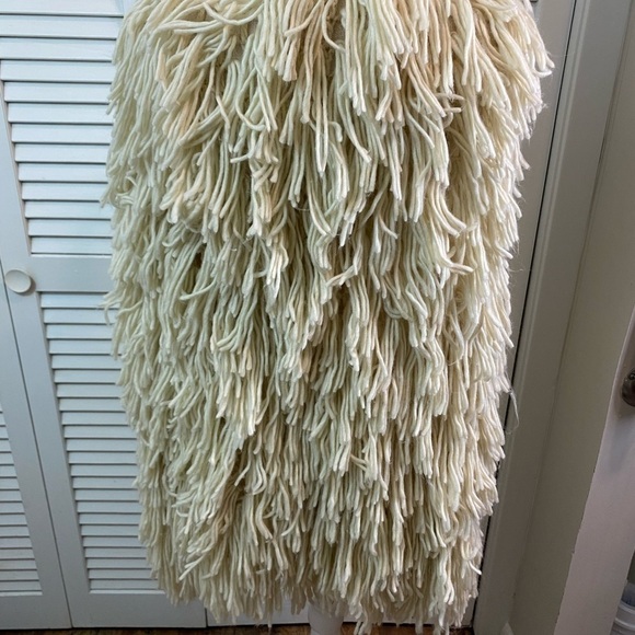 Elan size large string vest crochet boho hippy unique club stretch warm layer - Picture 3 of 14